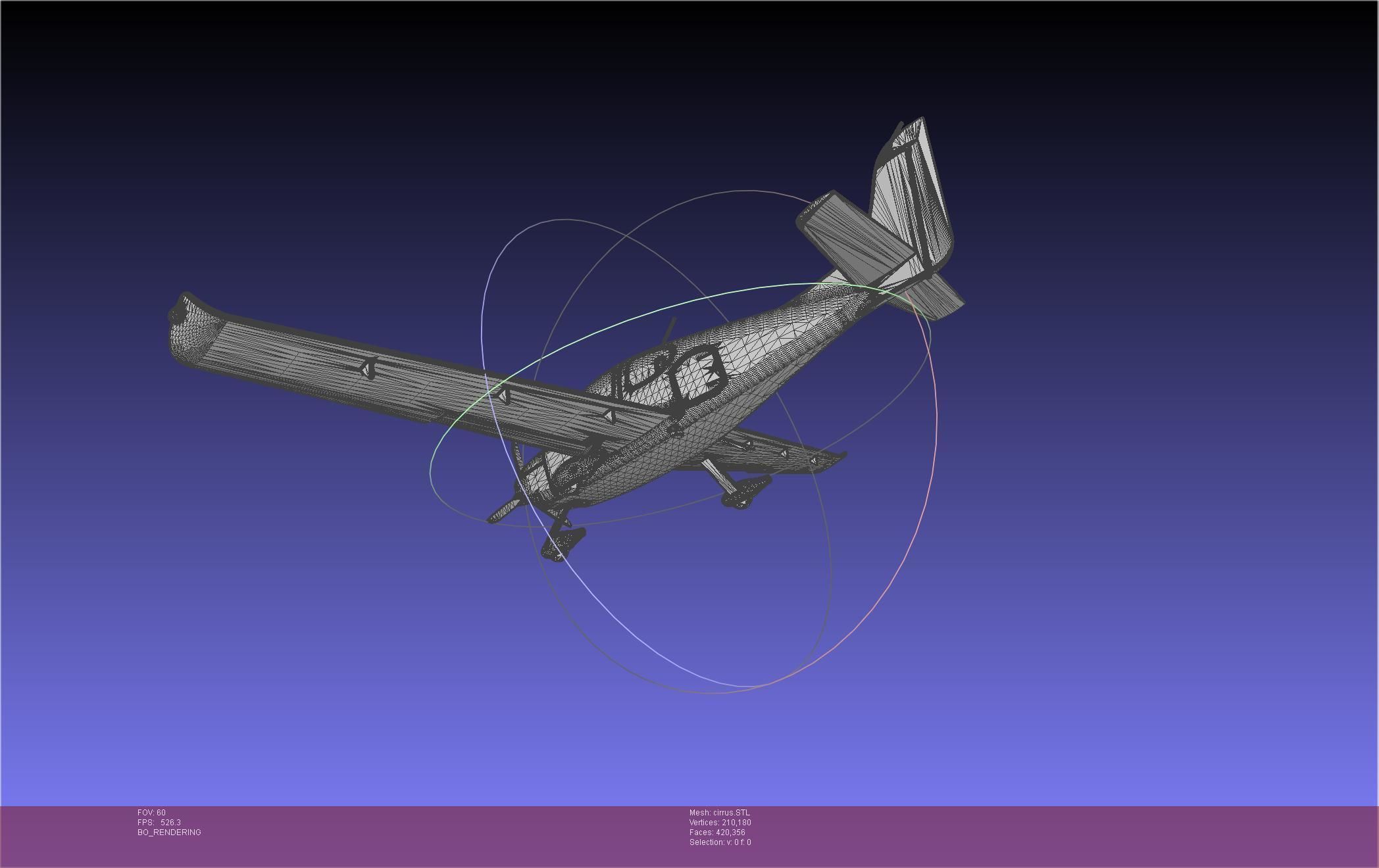 SR22 Cirrus Airplane Printable Miniature 3D print model_48