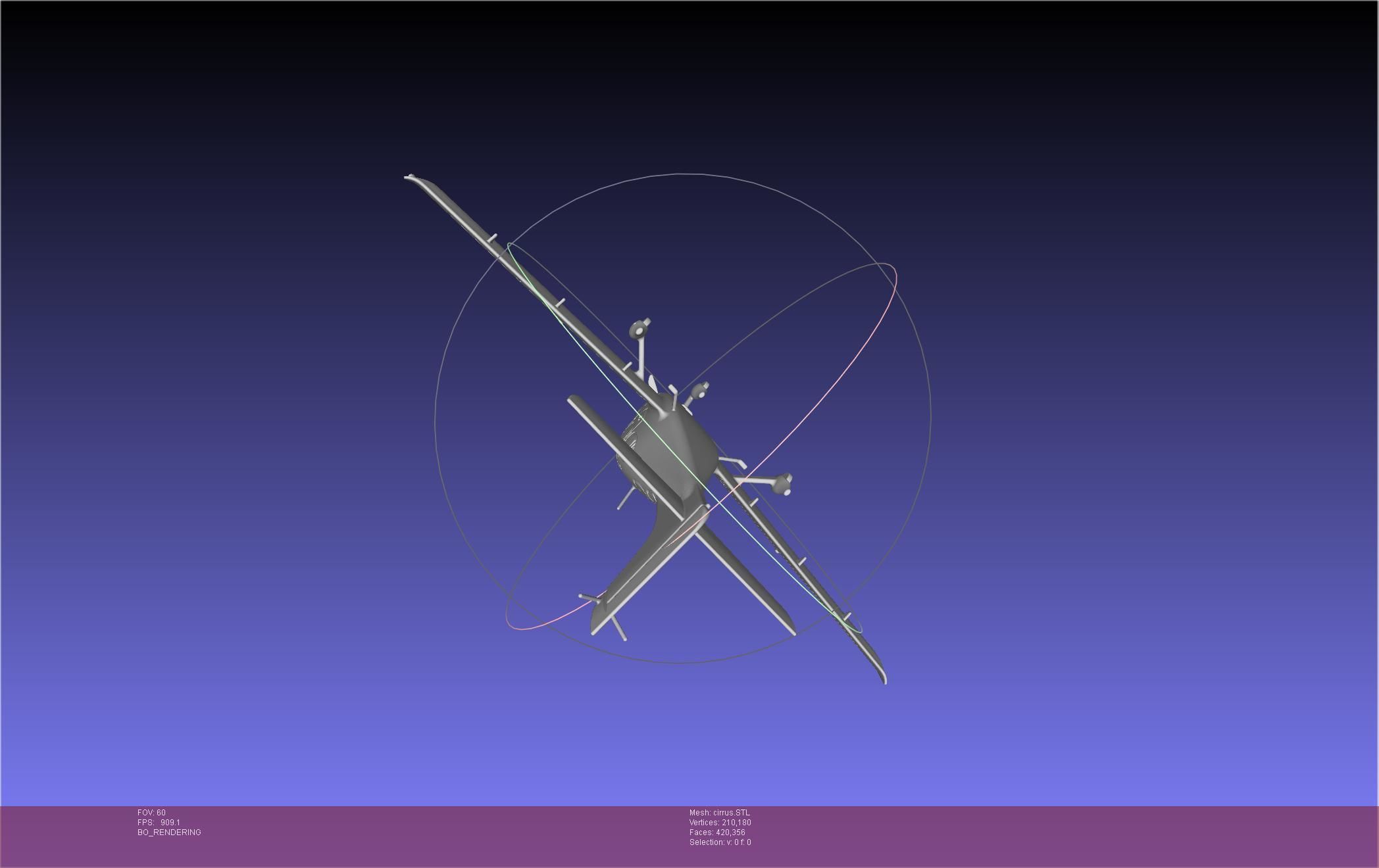 SR22 Cirrus Airplane Printable Miniature 3D print model_39