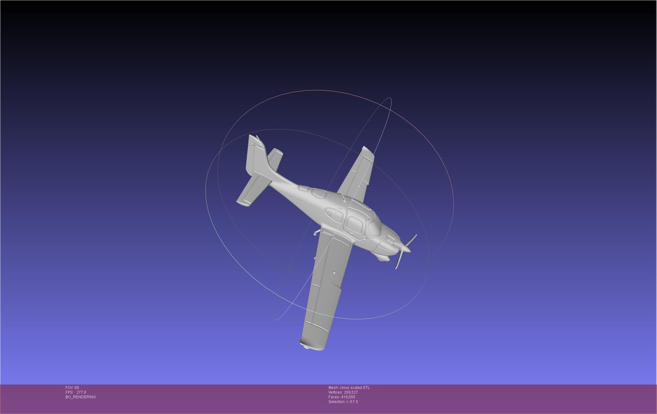 SR22 Cirrus Airplane Printable Miniature 3D print model_72