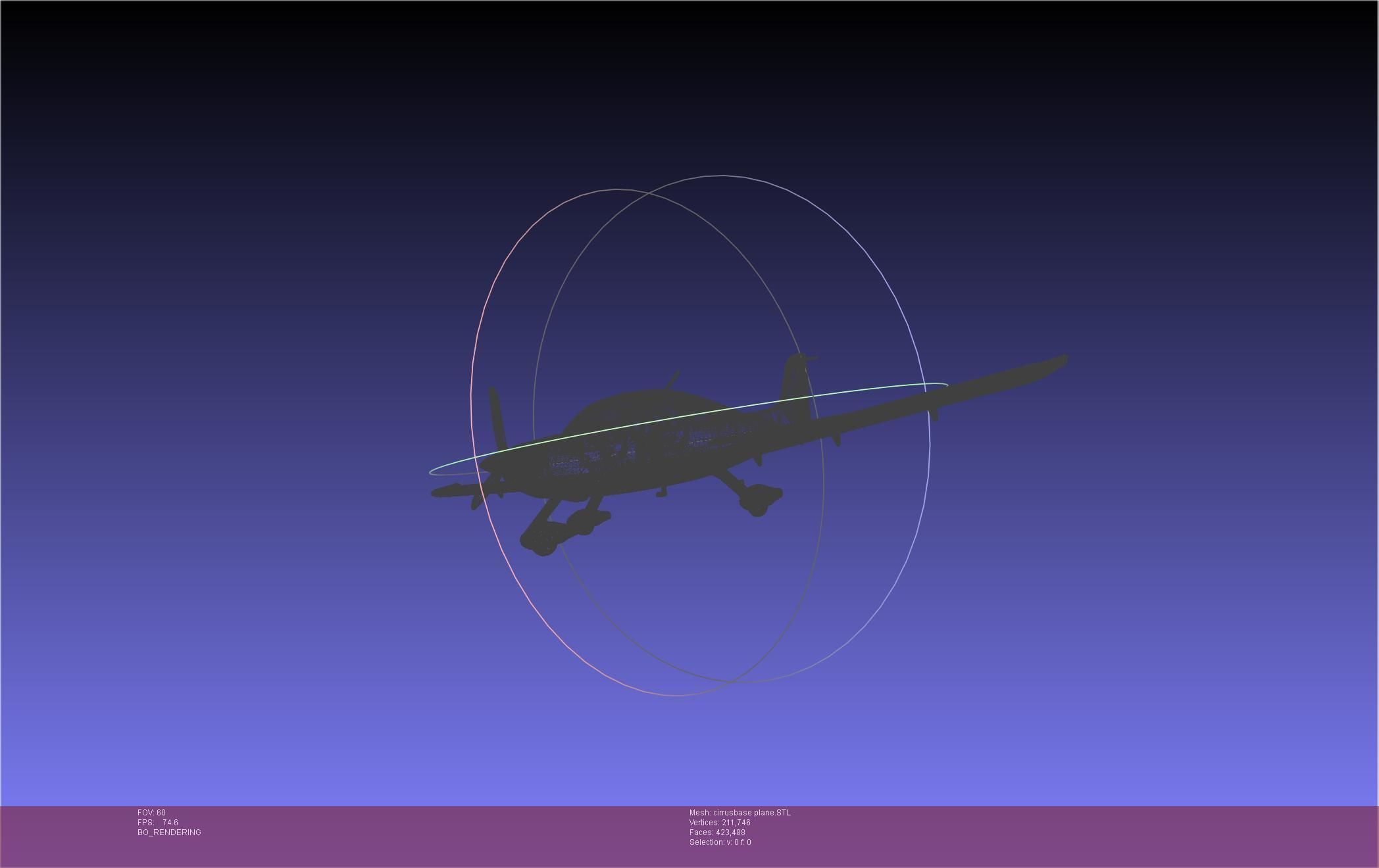 SR22 Cirrus Airplane Printable Miniature 3D print model_90