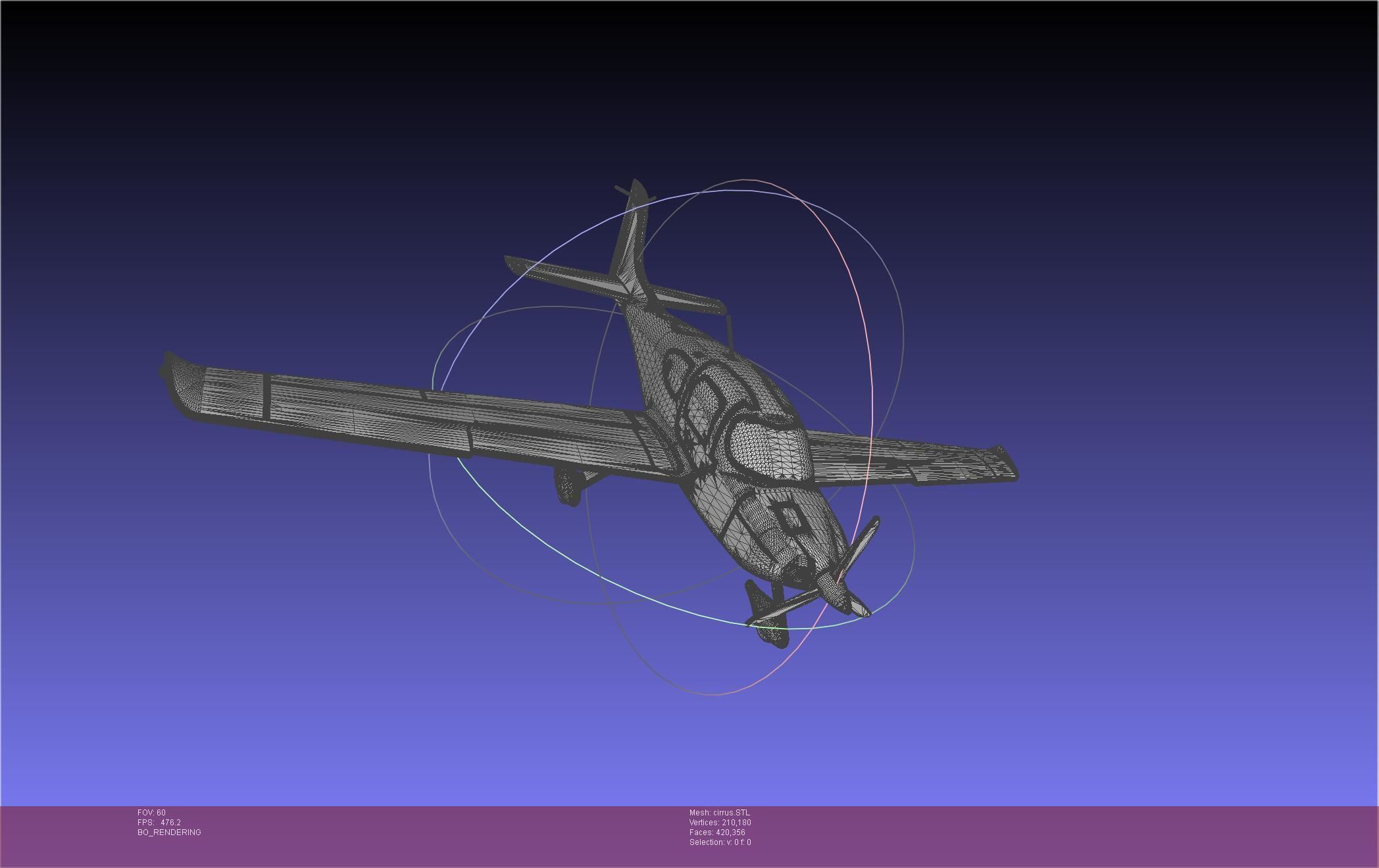 SR22 Cirrus Airplane Printable Miniature 3D print model_45