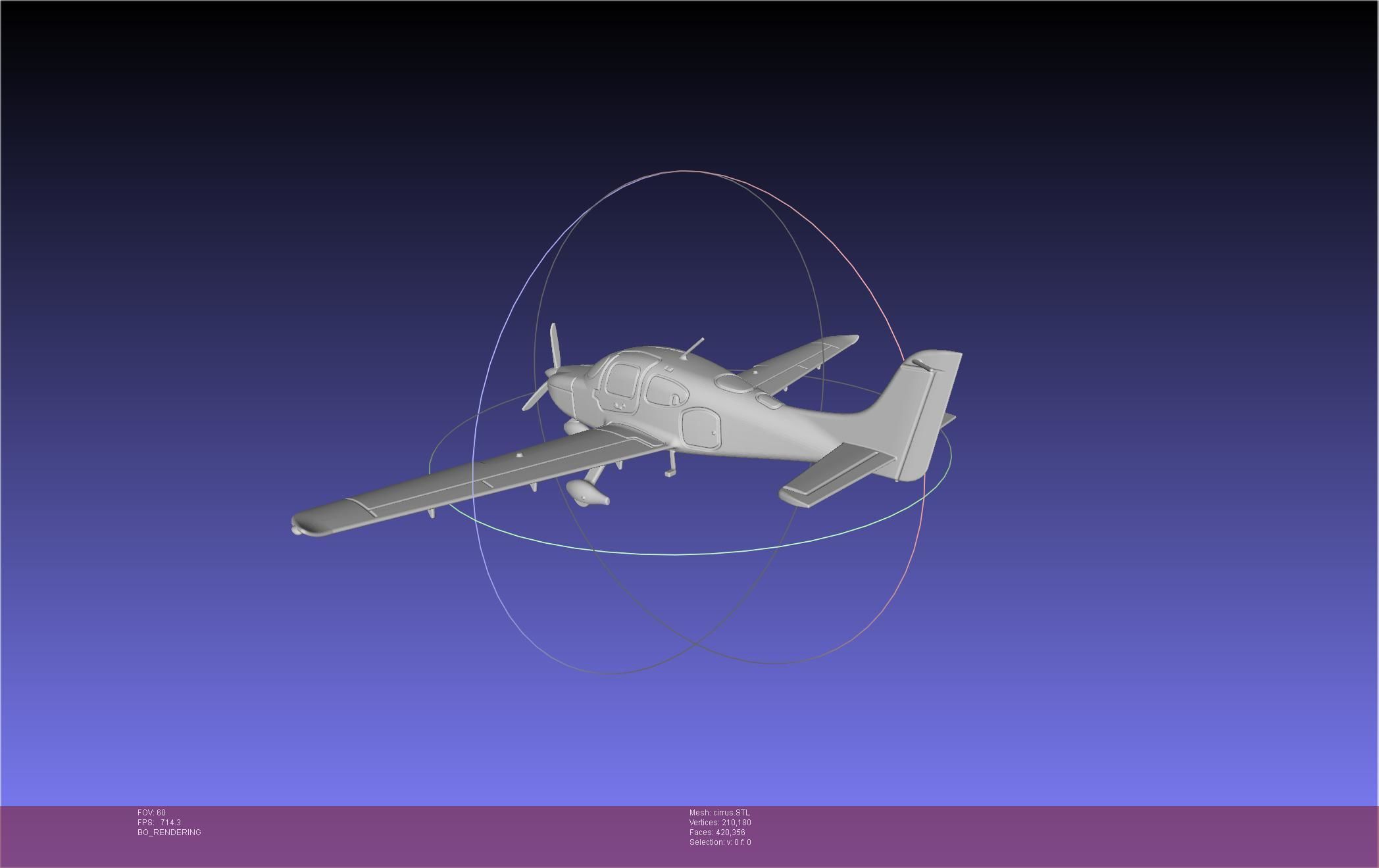 SR22 Cirrus Airplane Printable Miniature 3D print model_15