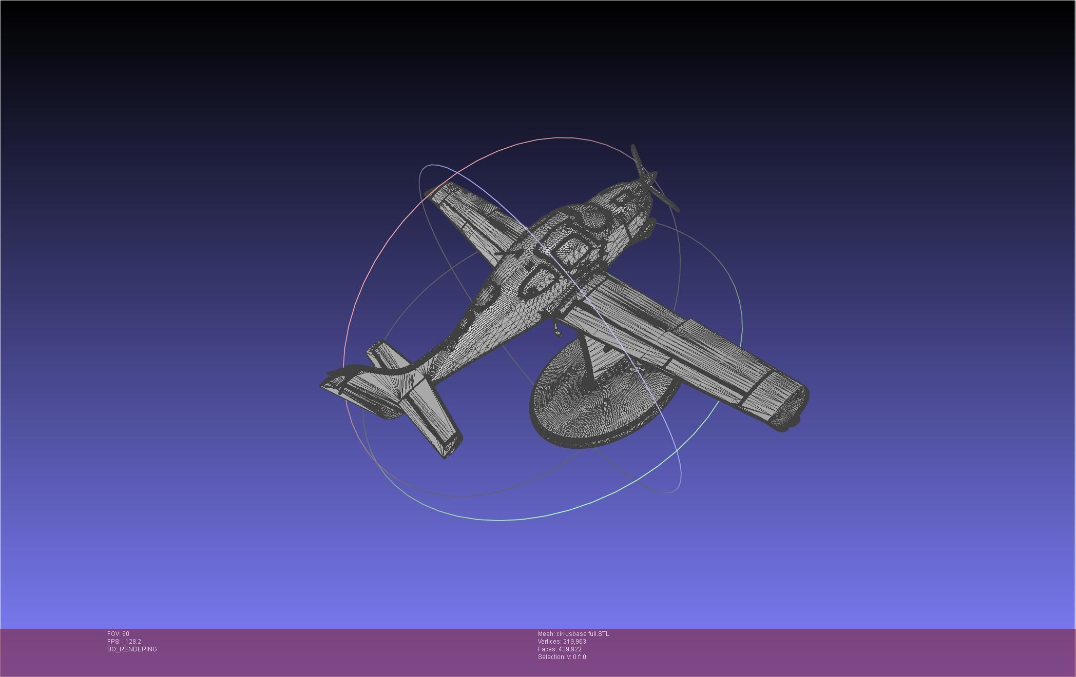 SR22 Cirrus Airplane Printable Miniature 3D print model_82