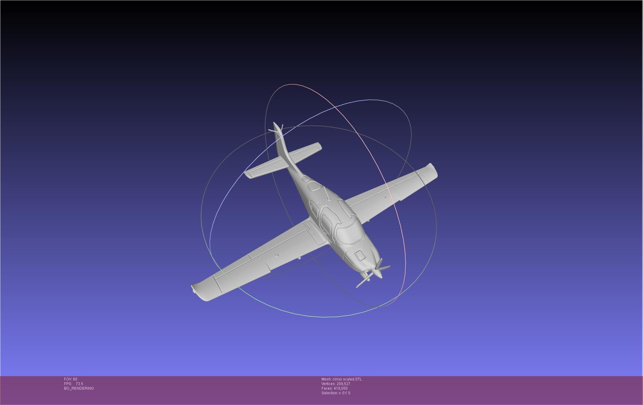 SR22 Cirrus Airplane Printable Miniature 3D print model_63