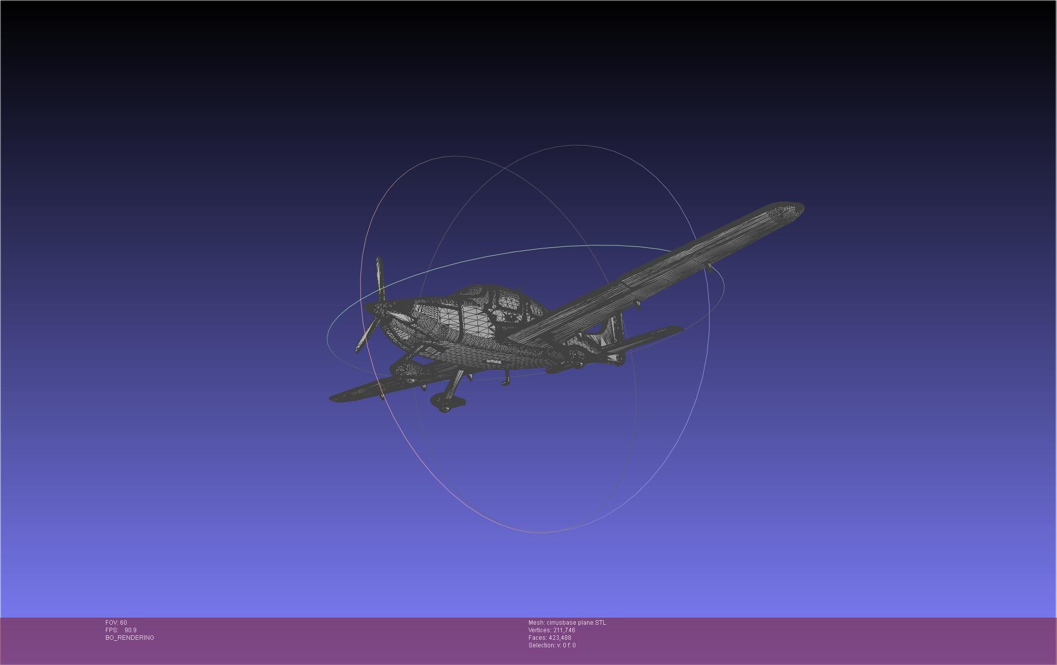 SR22 Cirrus Airplane Printable Miniature 3D print model_89