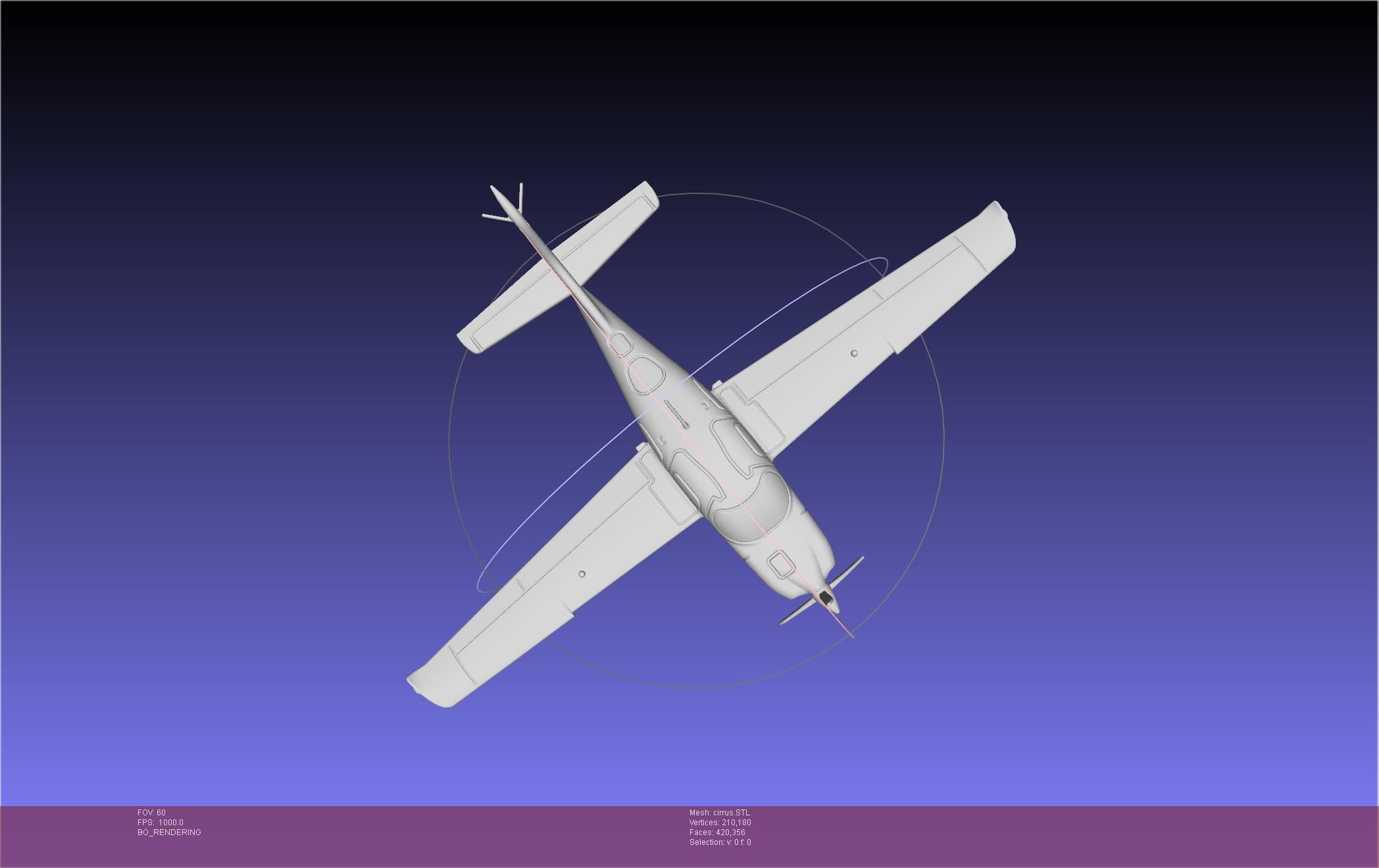 SR22 Cirrus Airplane Printable Miniature 3D print model_23
