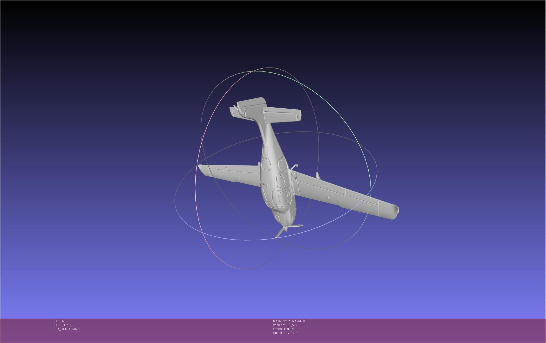 SR22 Cirrus Airplane Printable Miniature 3D print model_69