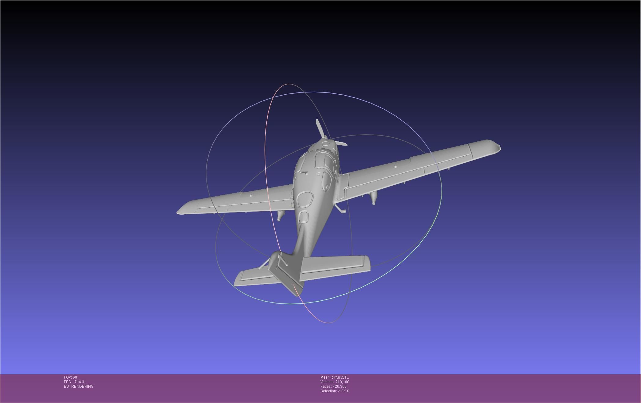 SR22 Cirrus Airplane Printable Miniature 3D print model_14