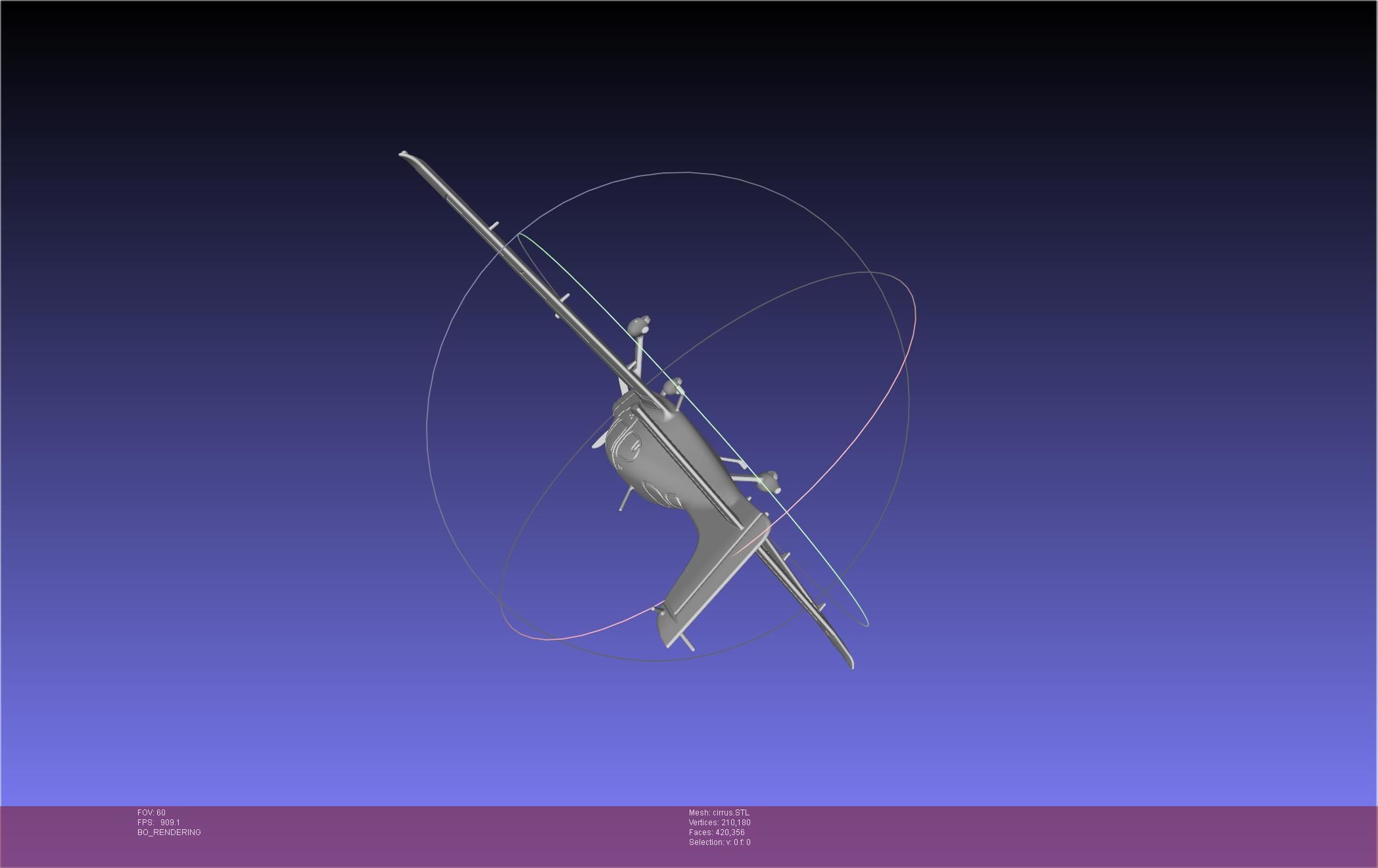 SR22 Cirrus Airplane Printable Miniature 3D print model_38