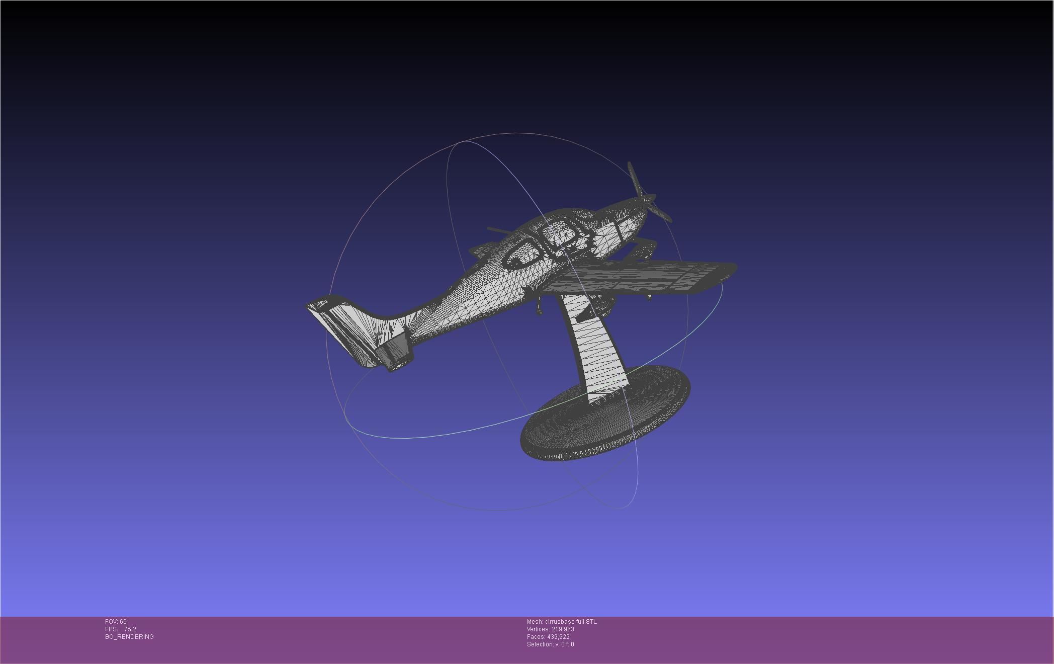 SR22 Cirrus Airplane Printable Miniature 3D print model_81
