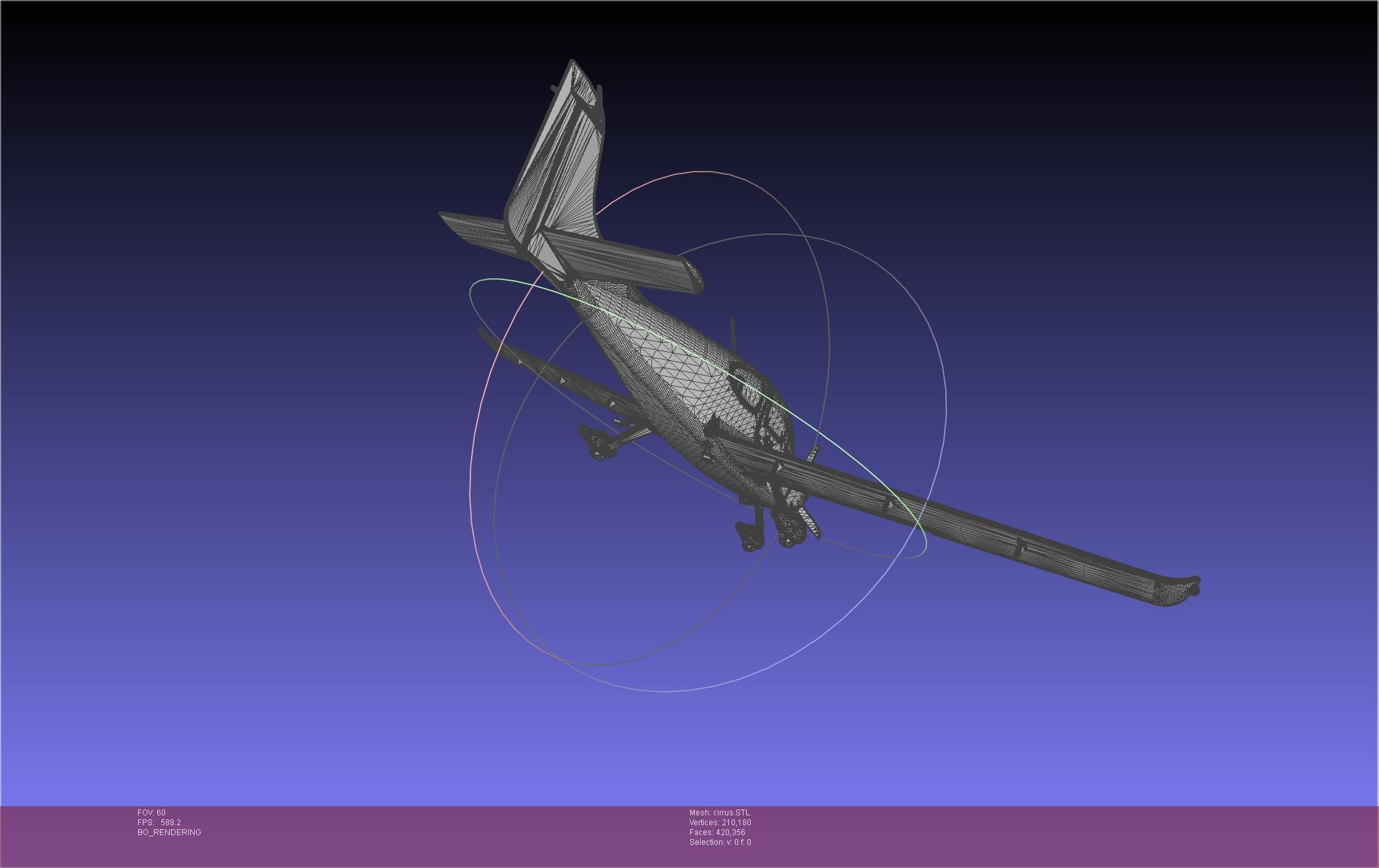 SR22 Cirrus Airplane Printable Miniature 3D print model_49