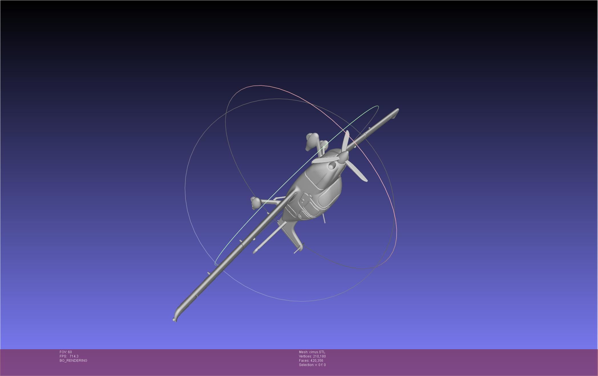 SR22 Cirrus Airplane Printable Miniature 3D print model_36