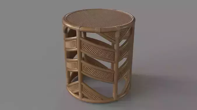 Lehner Drum End Table Brown