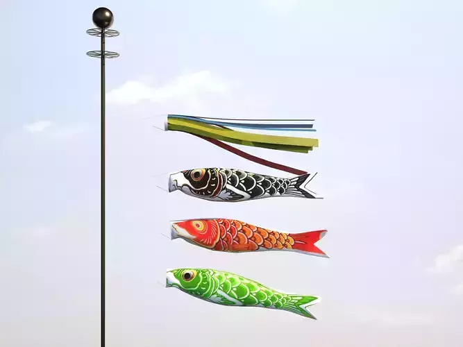 Koinobori Koi flag Japanese