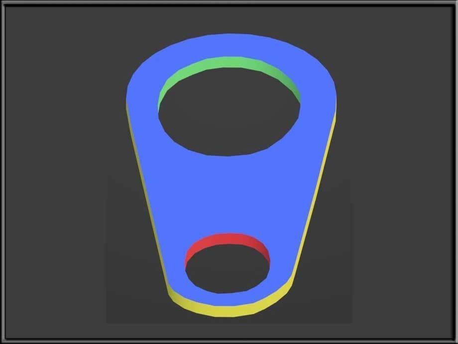 Accessory Parts - Gold and Silver Low-poly 3D model_2