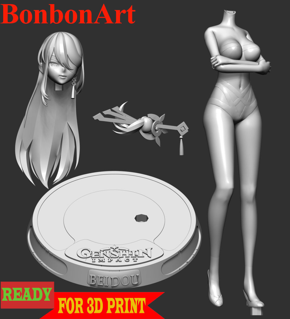 Beidou - Genshin Impact 3D print model_4