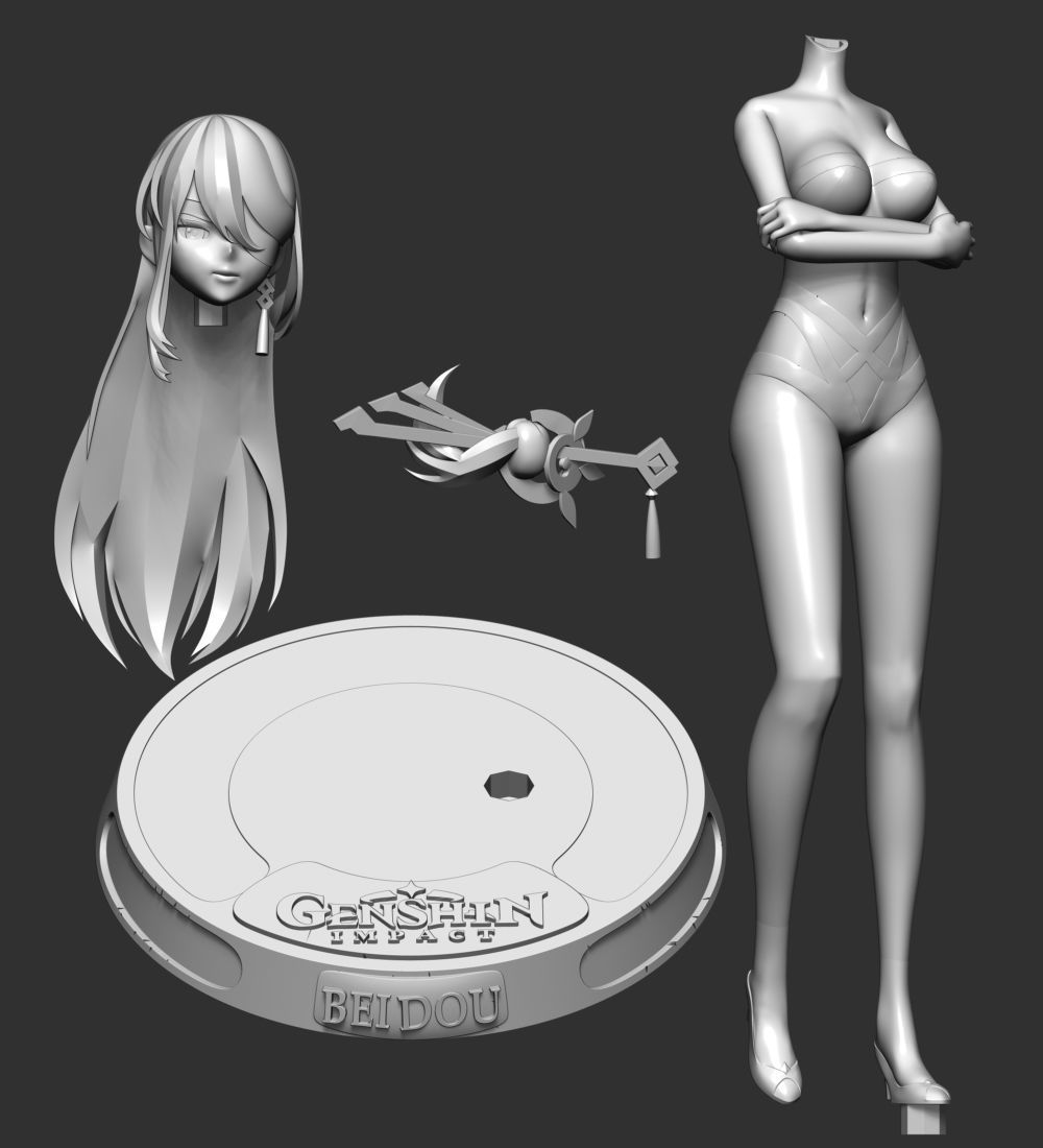 Beidou - Genshin Impact 3D print model_30