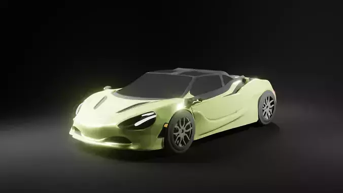 Car 3d model Mc laren Low-poly 3D model