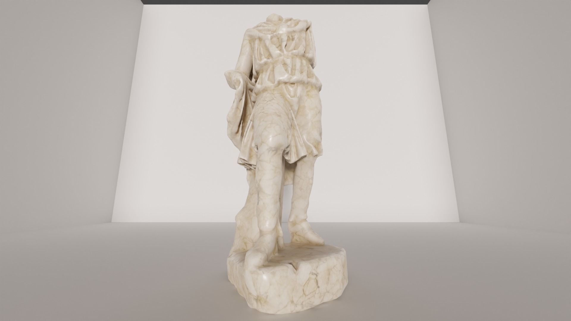 Statue 3D Model marble of woman 3D model_2