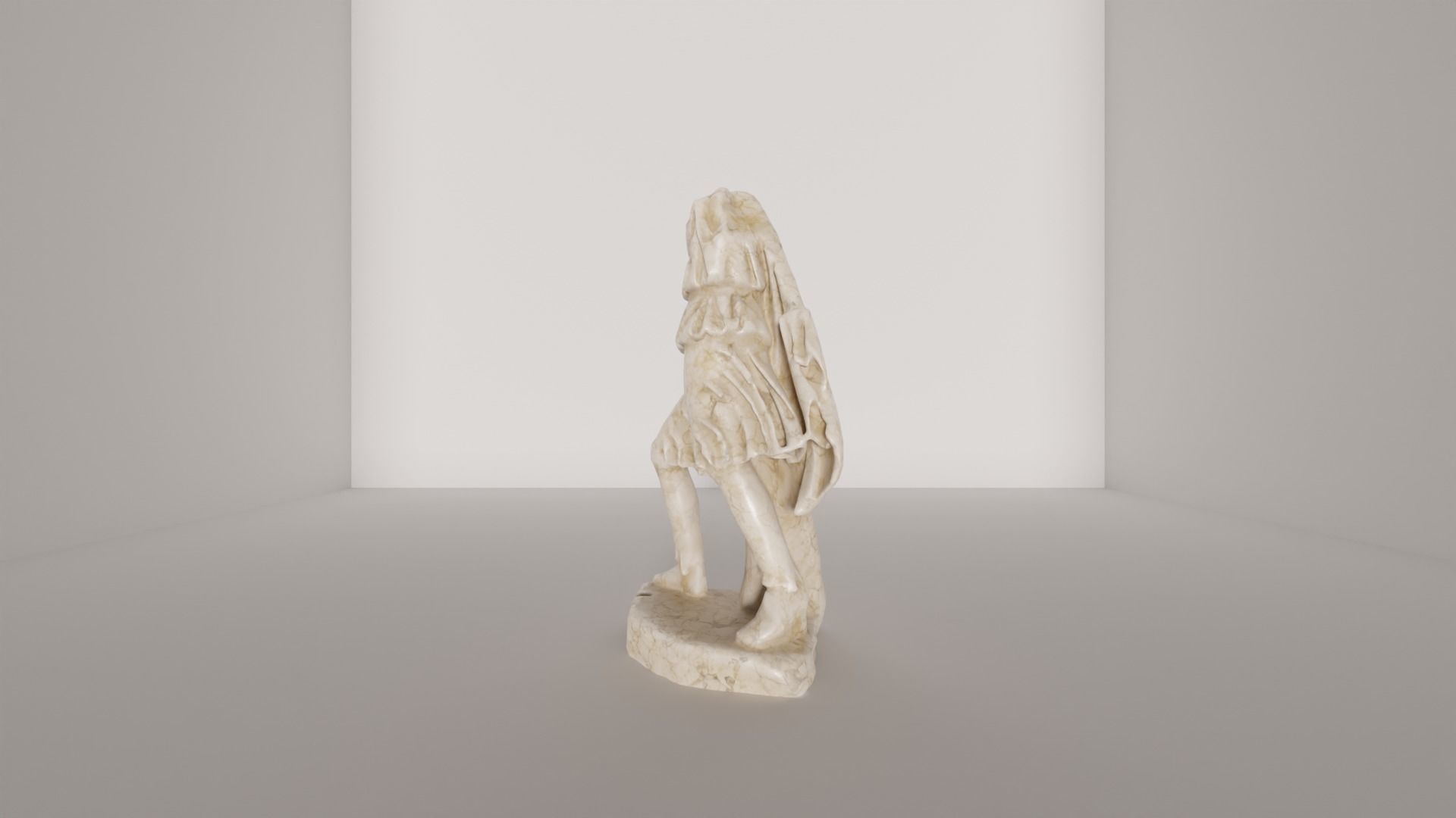 Statue 3D Model marble of woman 3D model_7