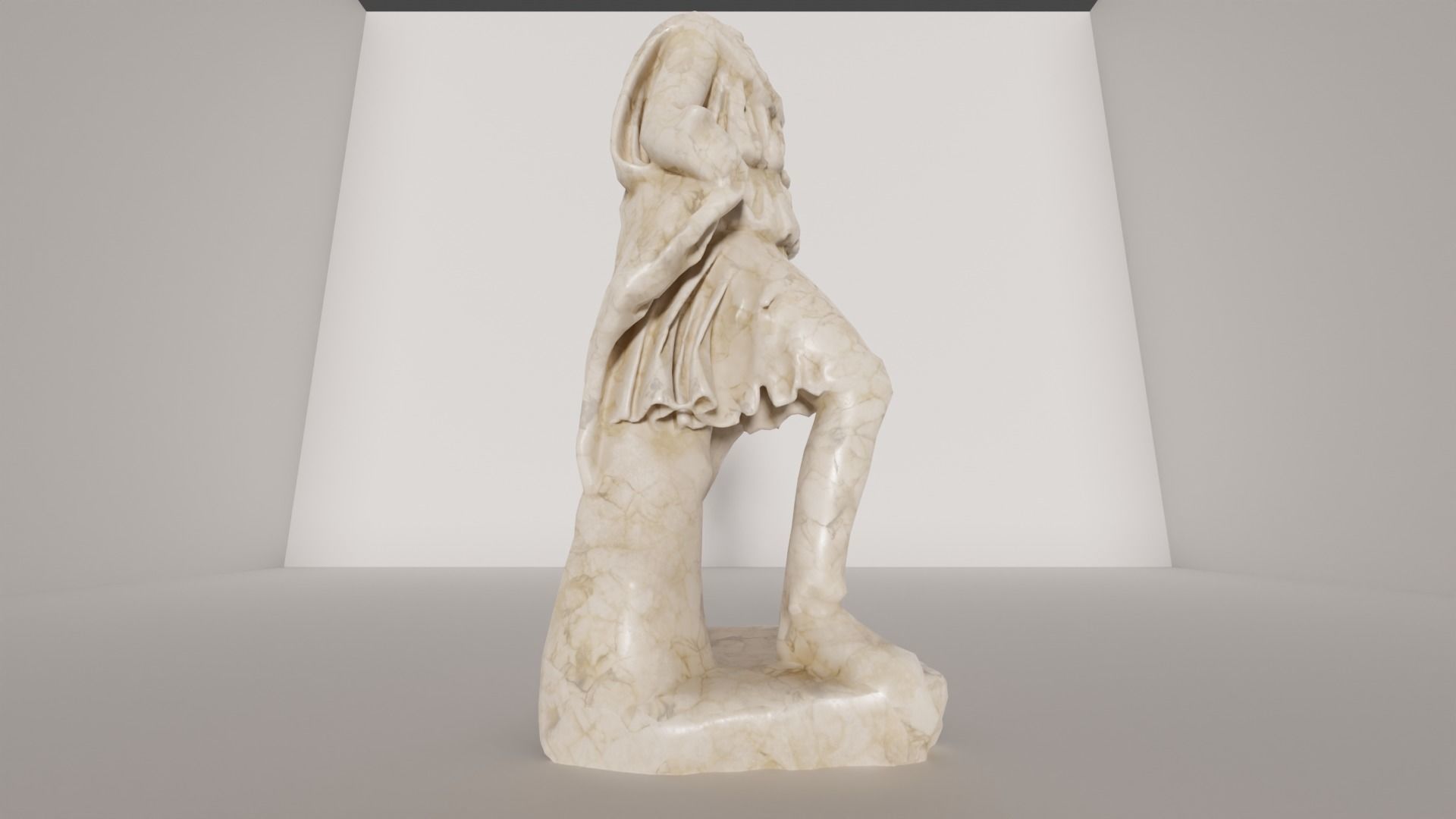 Statue 3D Model marble of woman 3D model_4