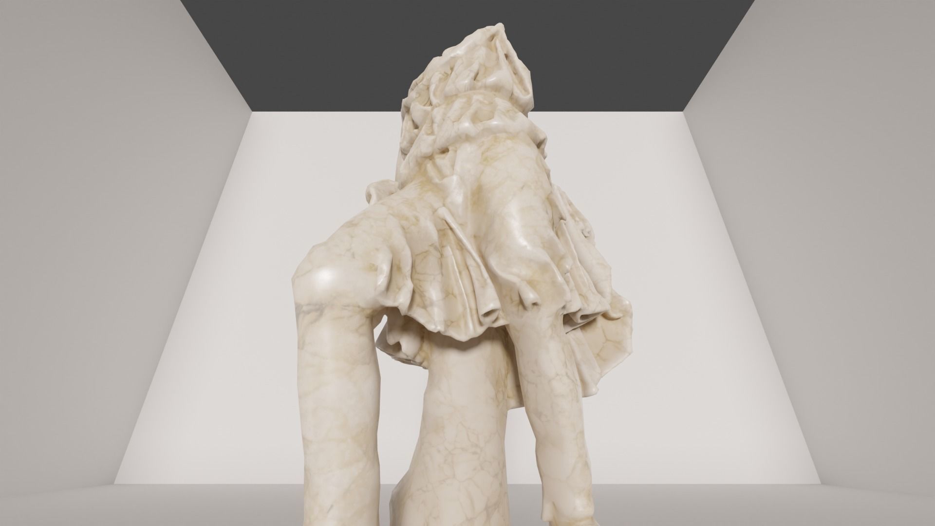 Statue 3D Model marble of woman 3D model_9