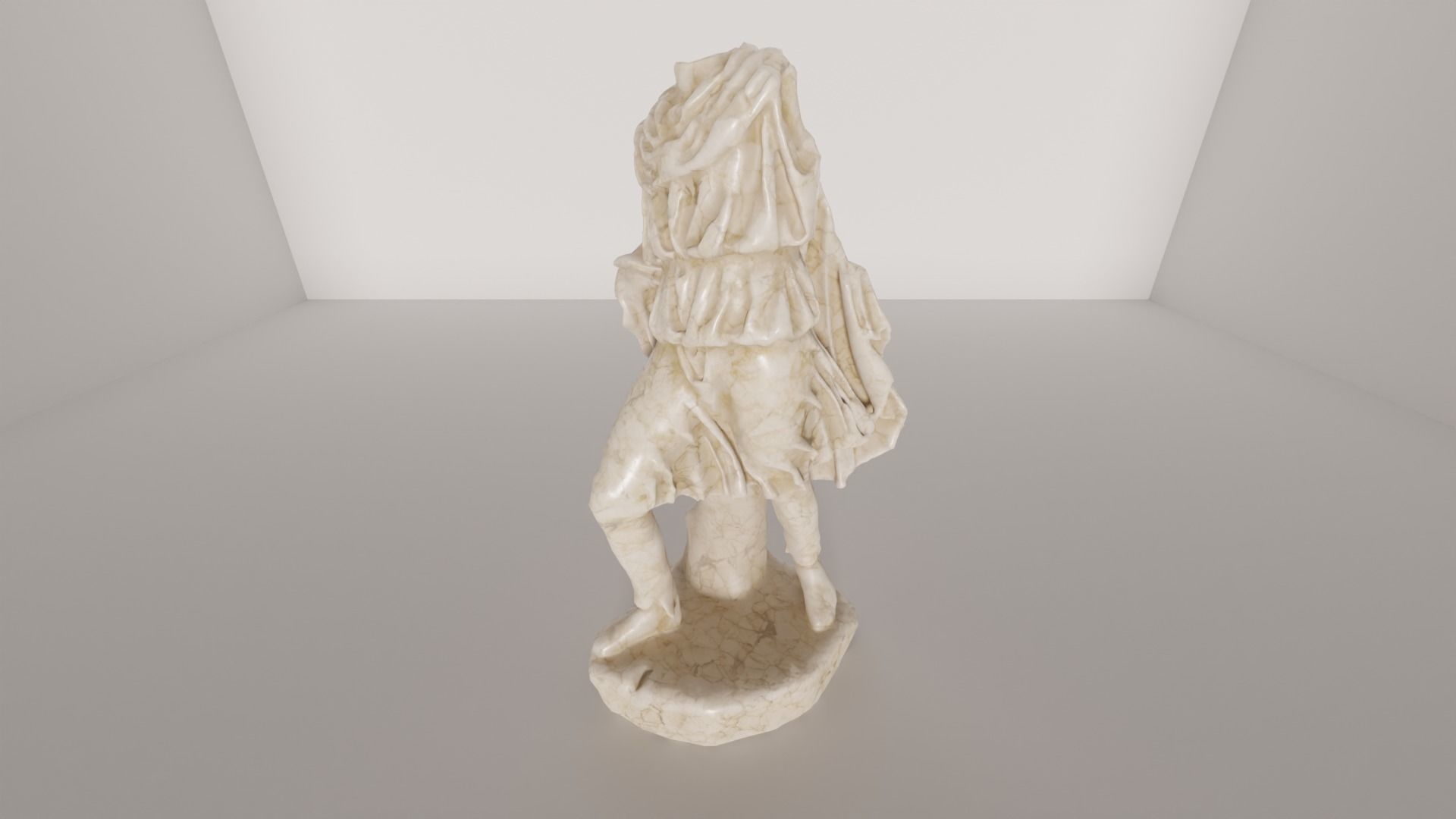 Statue 3D Model marble of woman 3D model_1