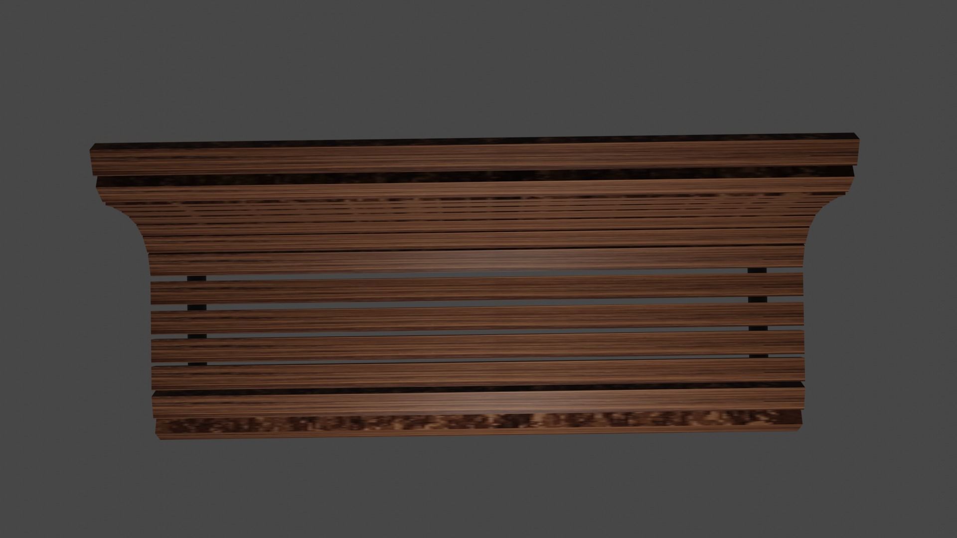 Park bench in 3 colors PBR Low-poly 3D model_15
