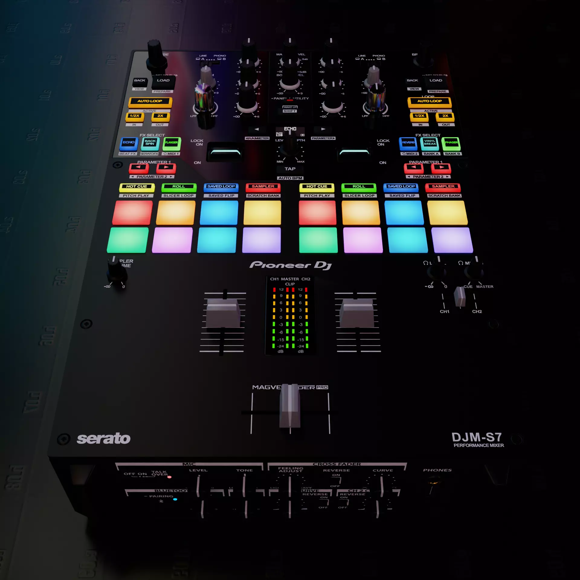Pioneer DJ DJM-S7 DJ Battle Mixer 3D model_0