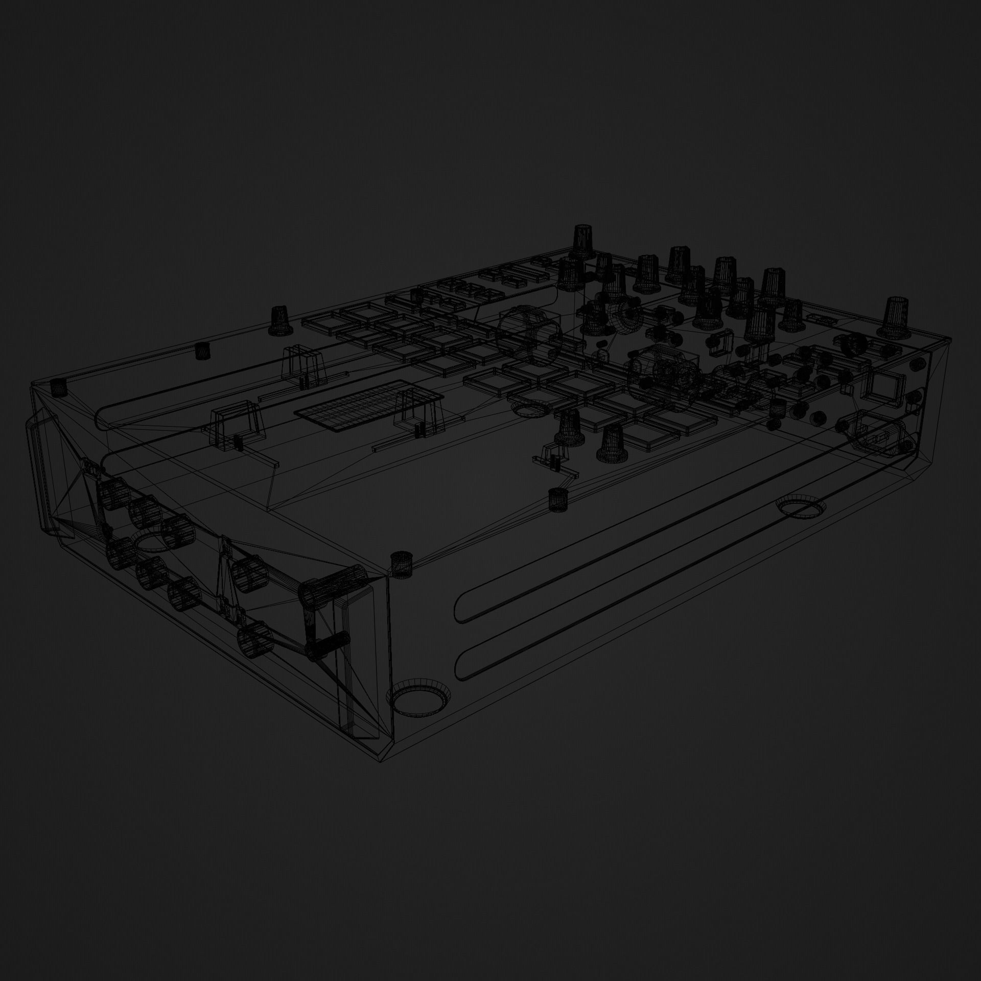 Pioneer DJ DJM-S7 DJ Battle Mixer 3D model_6