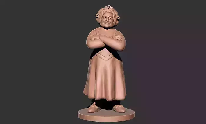 Princess Fiona shrek 3d model 3D print model
