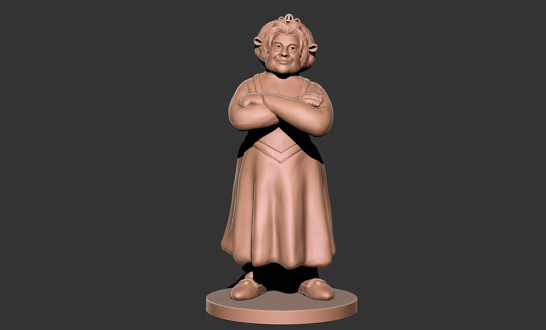 Princess Fiona shrek 3d model 3D print model_0