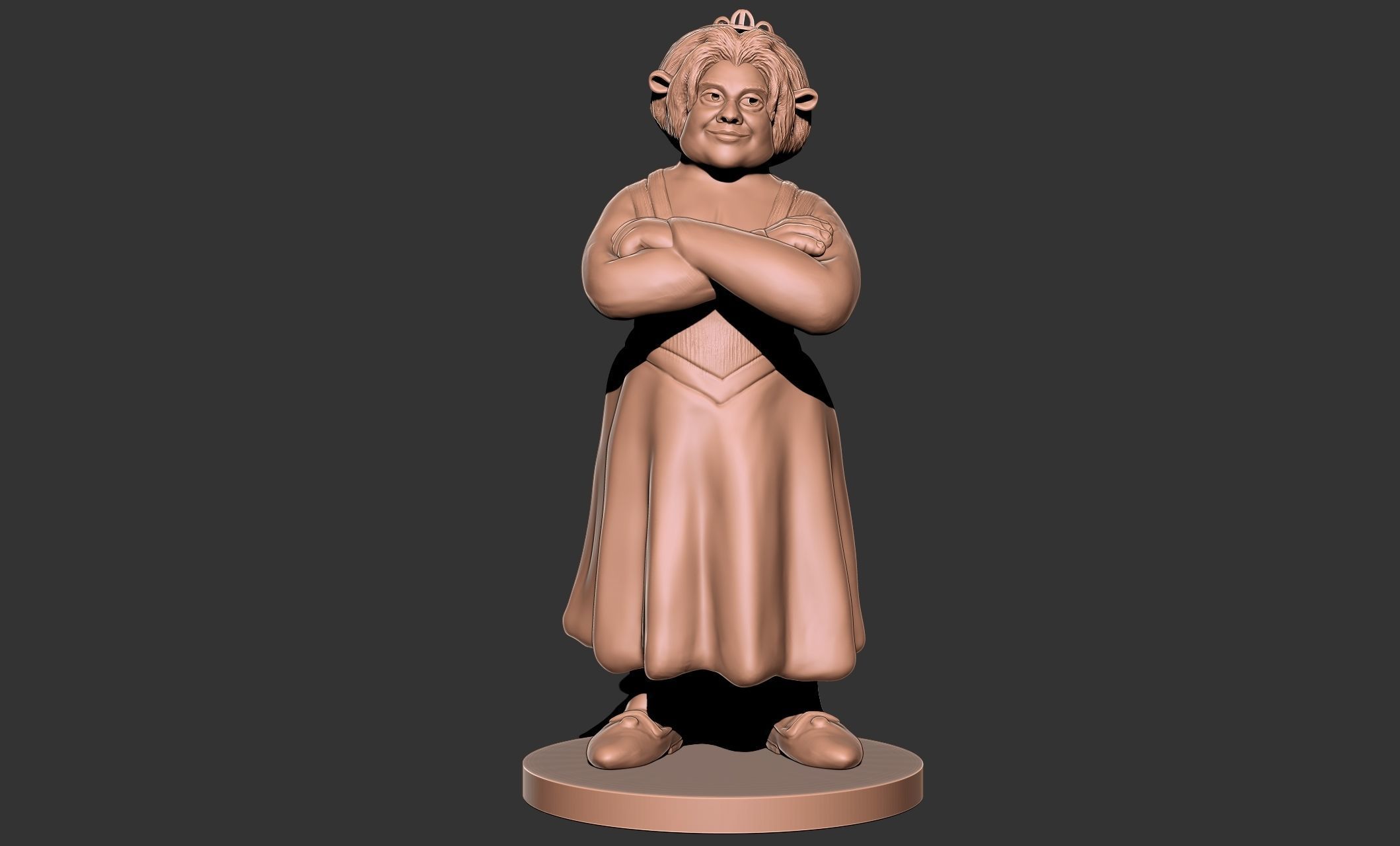 Princess Fiona shrek 3d model 3D print model_6