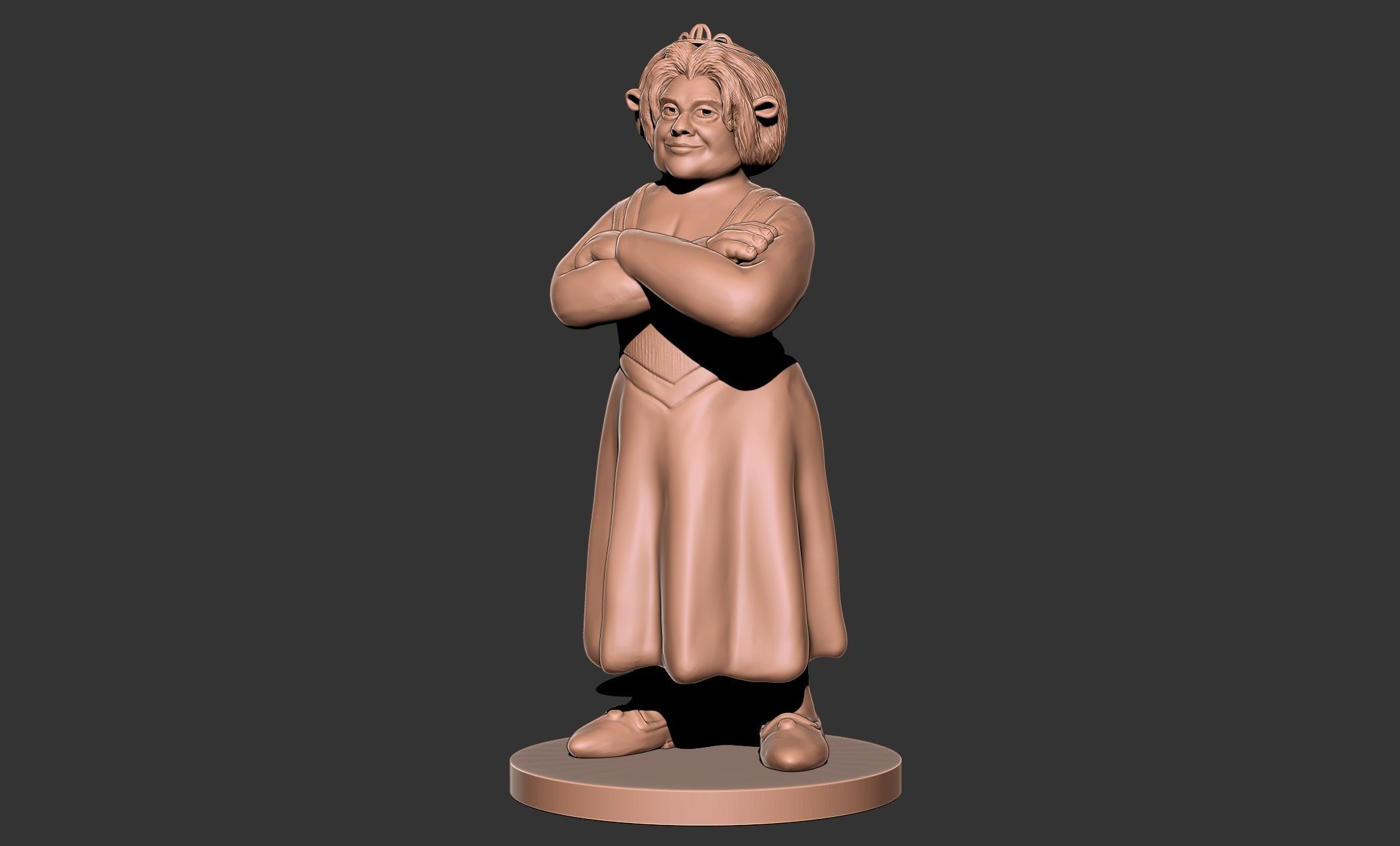 Princess Fiona shrek 3d model 3D print model_1