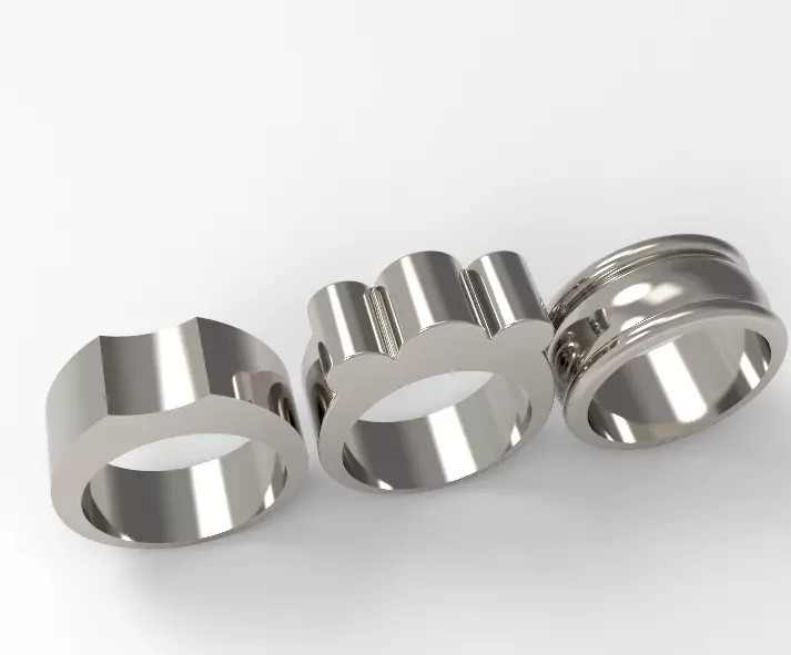 Band Rings Set 3D print model