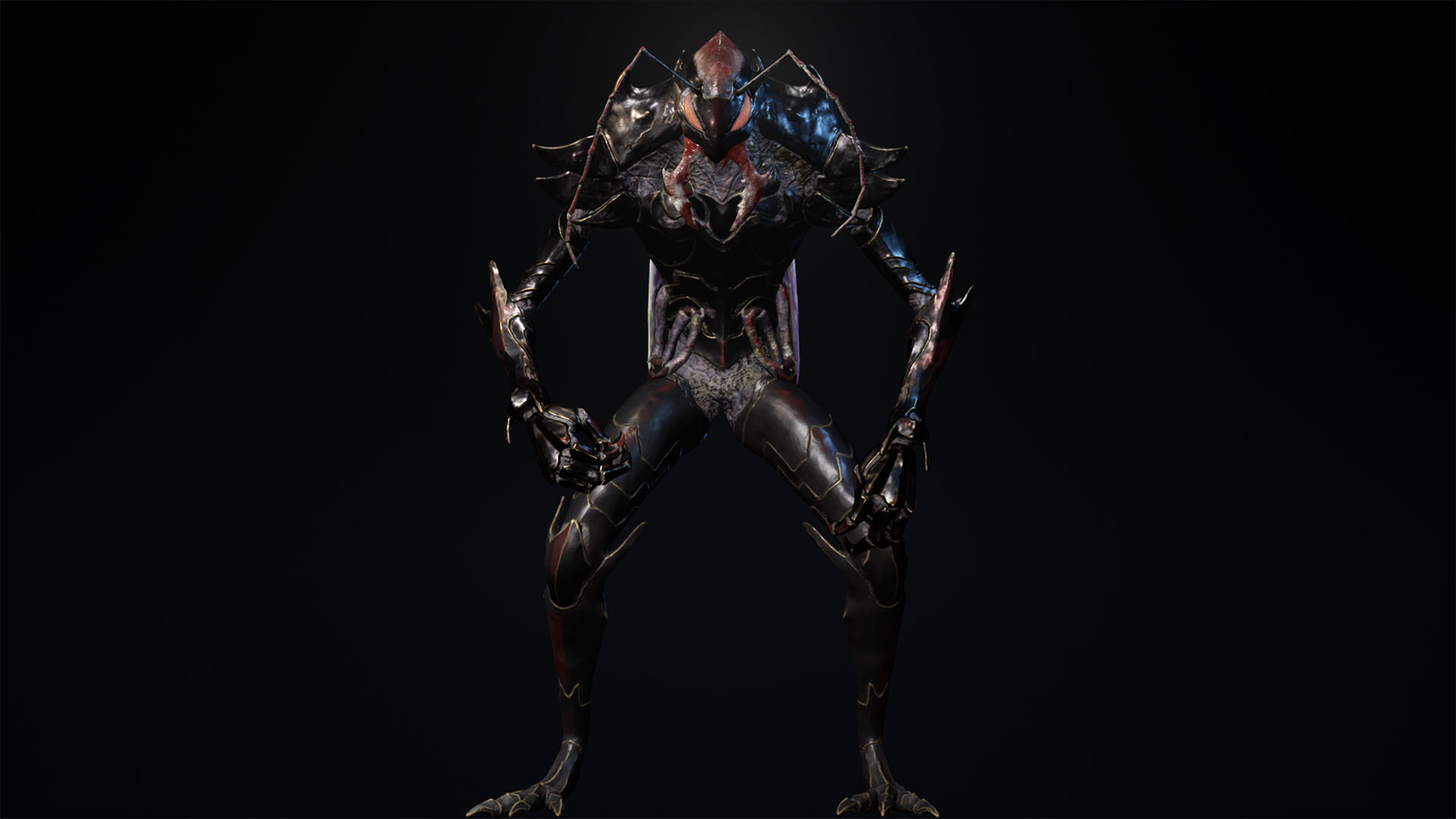 Bug 01 Low-poly 3D model_13