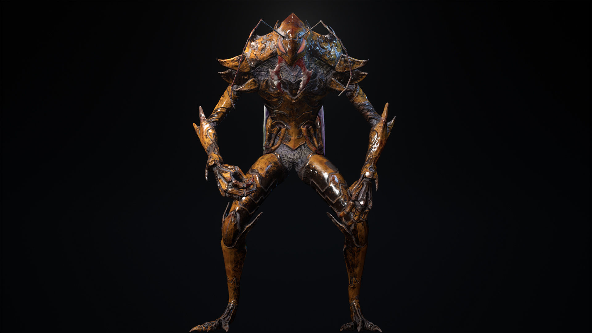 Bug 01 Low-poly 3D model_6