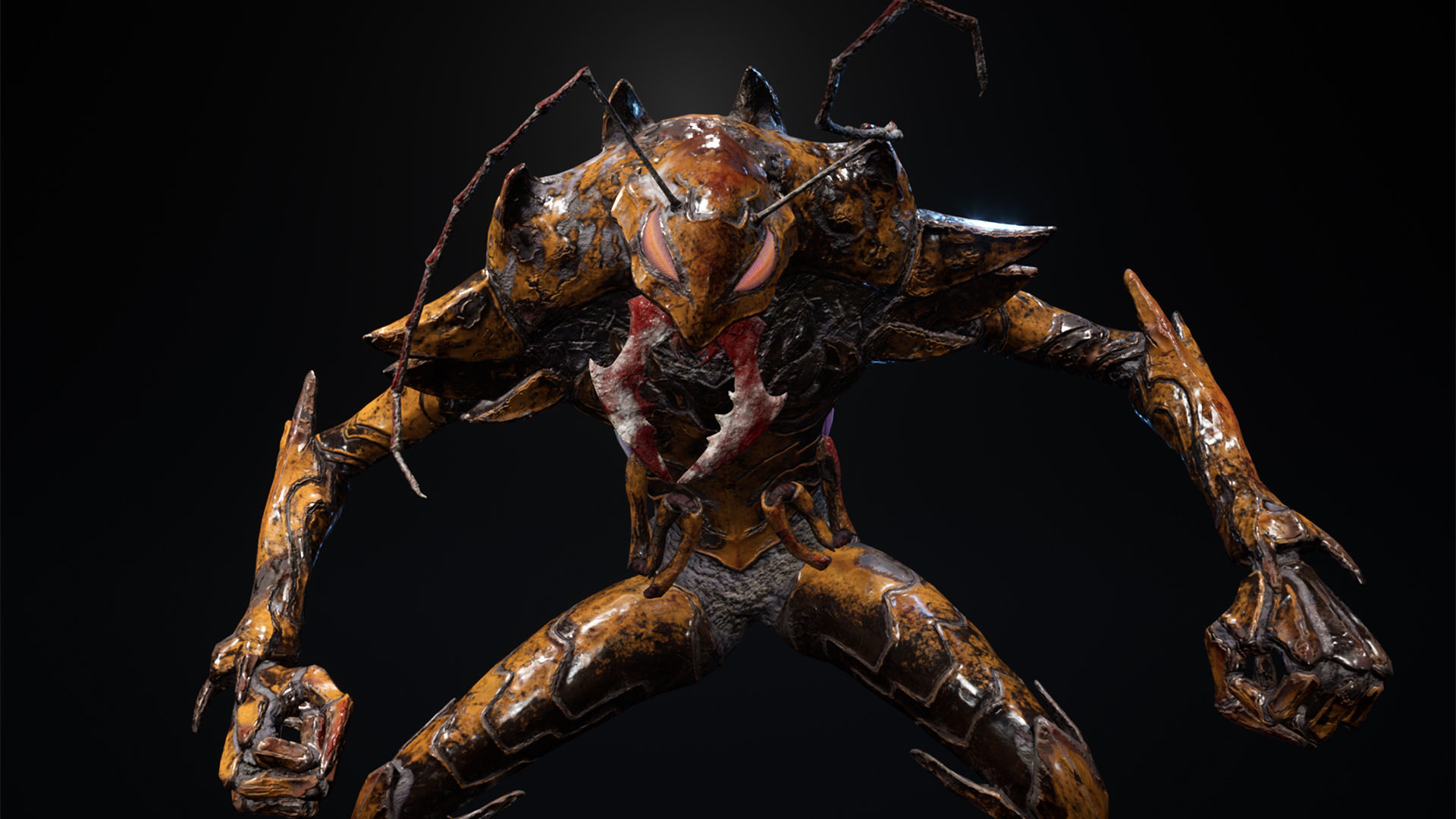 Bug 01 Low-poly 3D model_3