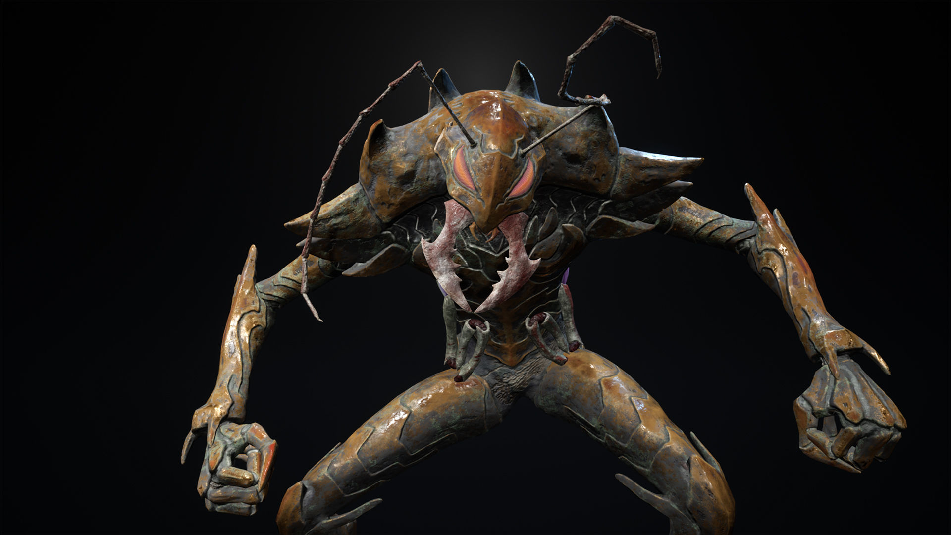 Bug 01 Low-poly 3D model_16