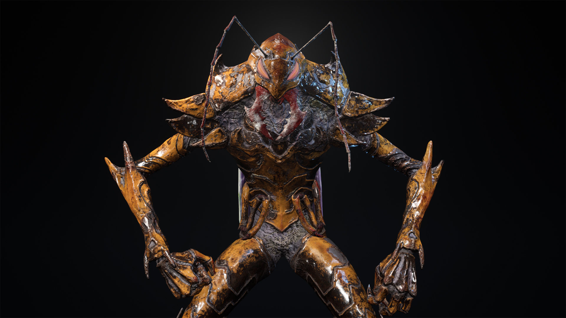 Bug 01 Low-poly 3D model_5