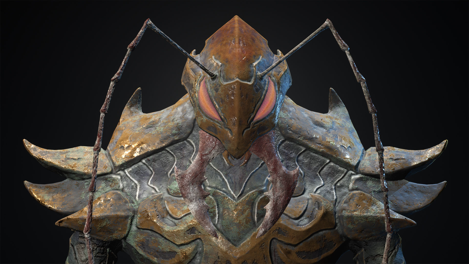 Bug 01 Low-poly 3D model_10