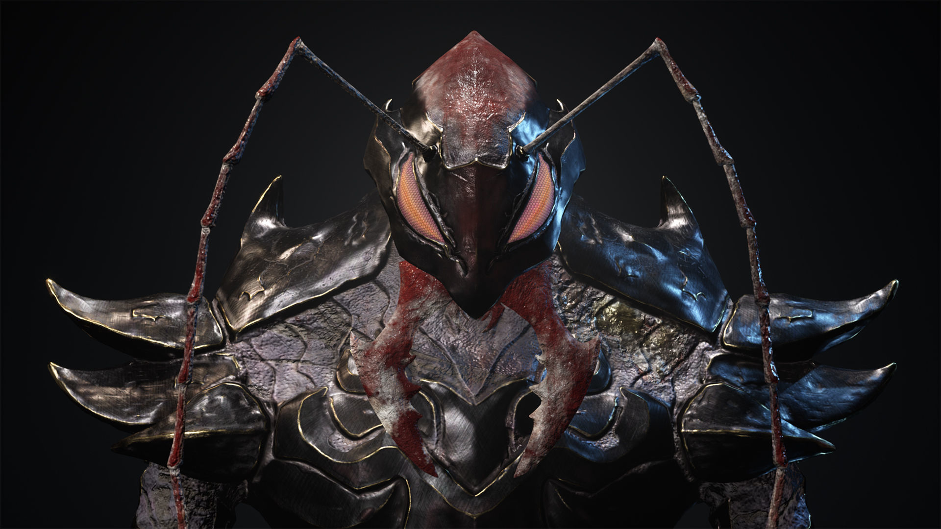 Bug 01 Low-poly 3D model_8