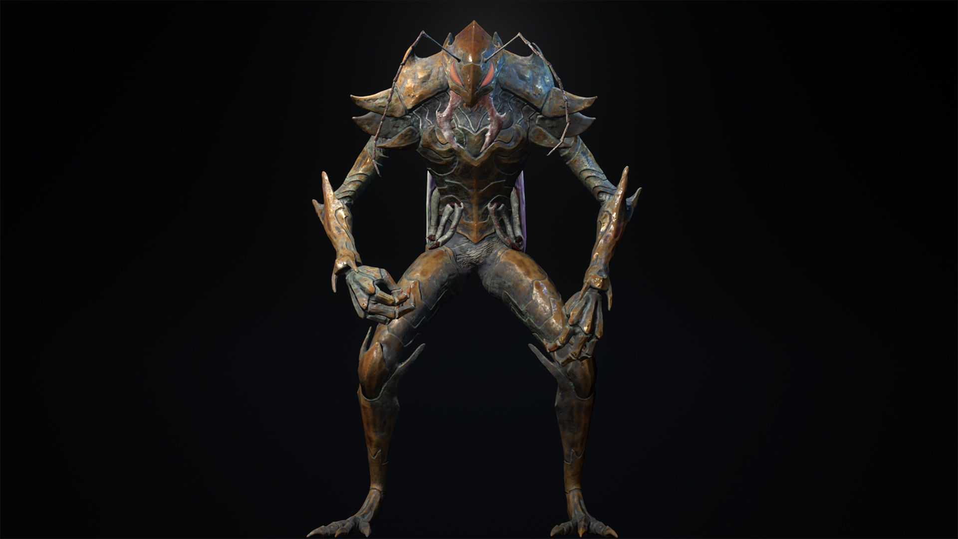 Bug 01 Low-poly 3D model_11
