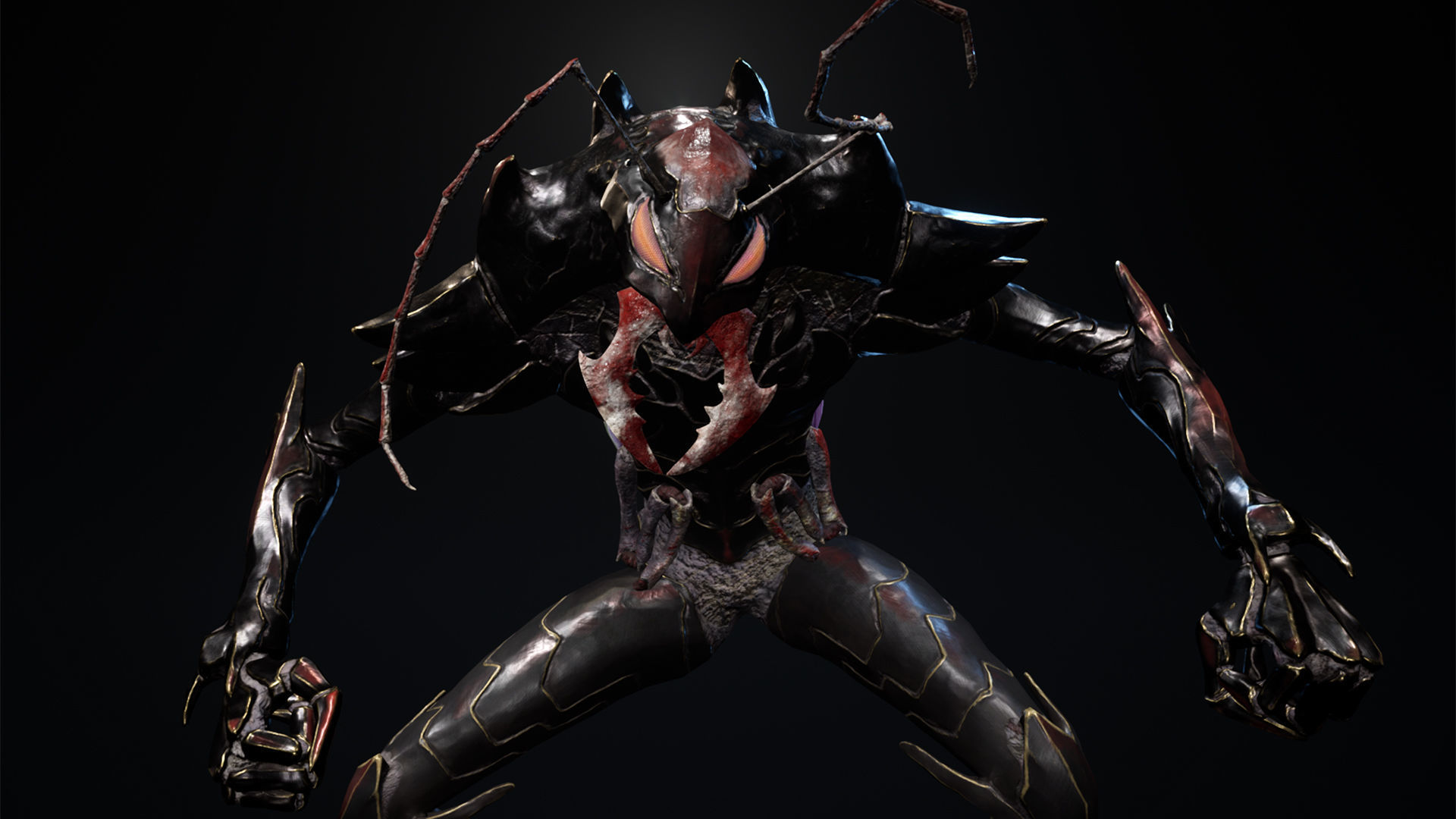 Bug 01 Low-poly 3D model_14