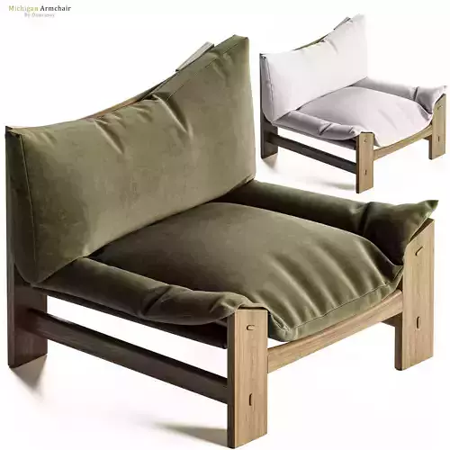 Crate and barrel Shinola Michigan Chair