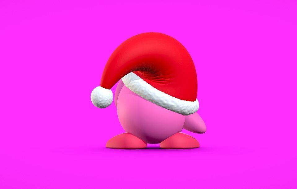 Kirby Christmas - 3D print 3D print model_2