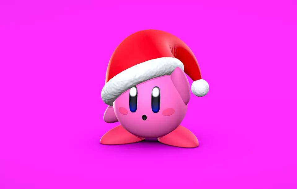 Kirby Christmas - 3D print 3D print model_0