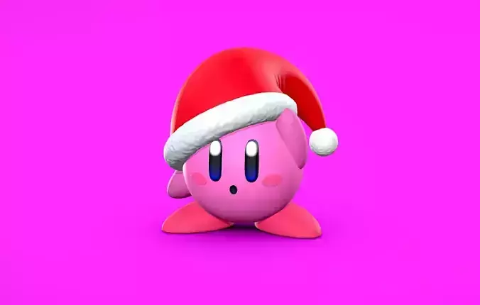 Kirby Christmas - 3D print 3D print model
