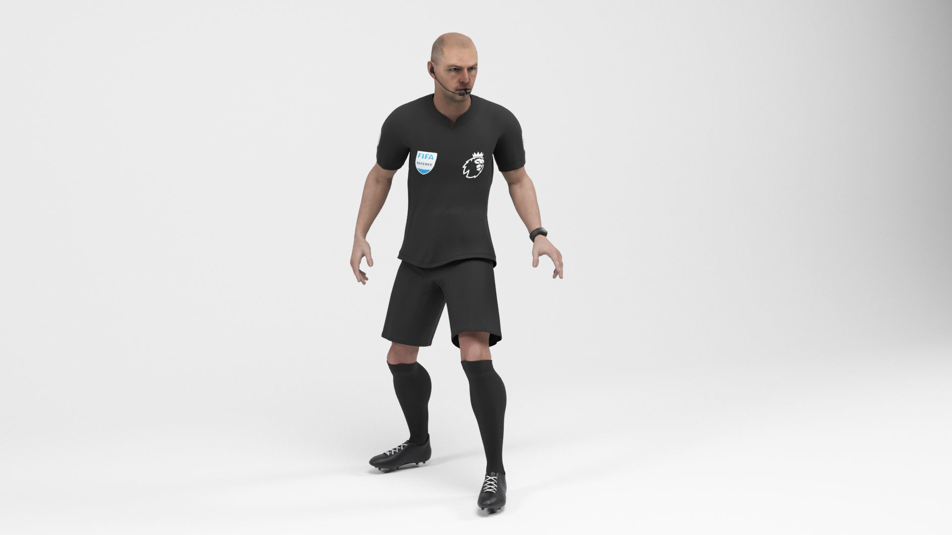 Referee 1 soccer 3D model_9