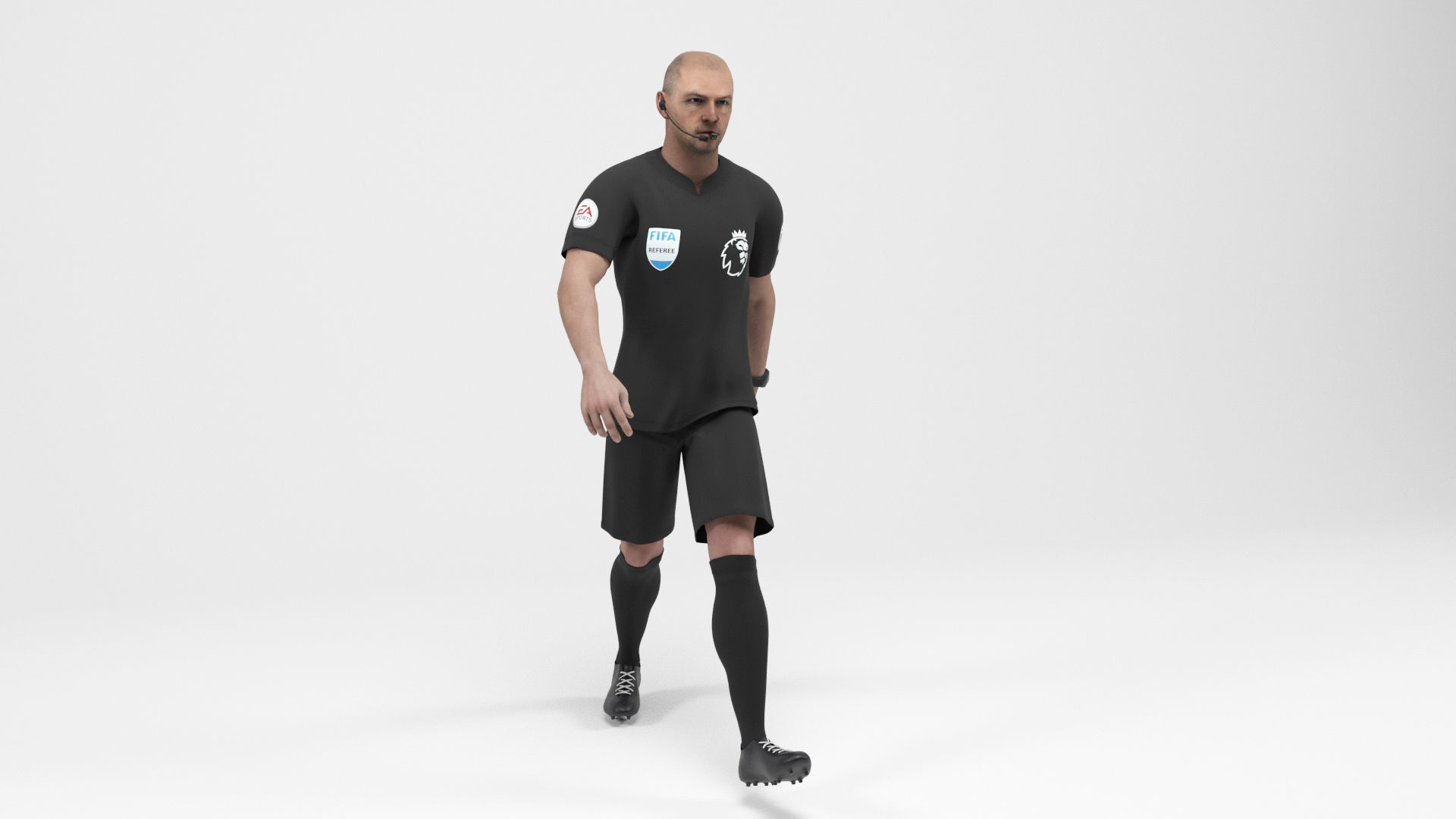 Referee 1 soccer 3D model_11